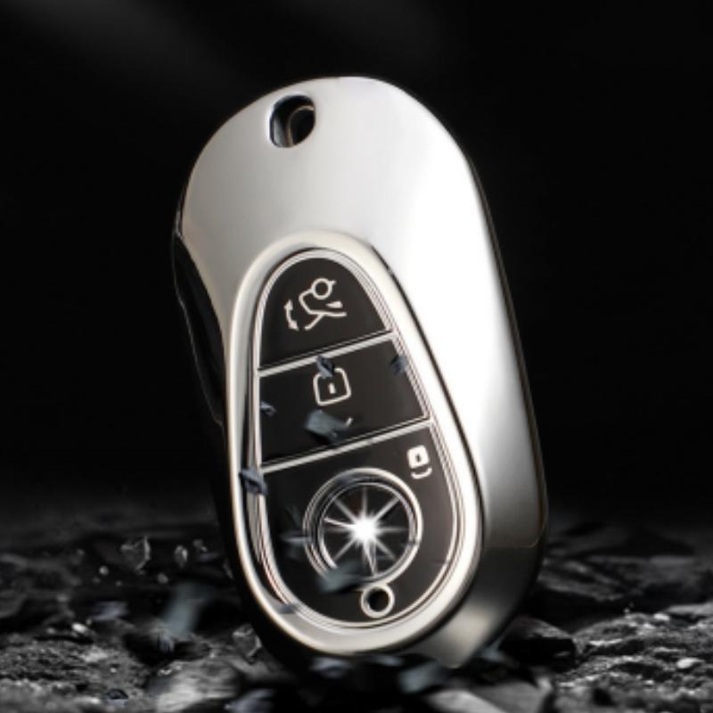 TPU Pouzdro na klíč od auta s dálkovým ovládáním pro Benz C E Třídu W223 W206 C260 C300 S450 S500 S400 Ochranný kryt Bezklíčové příslušenství