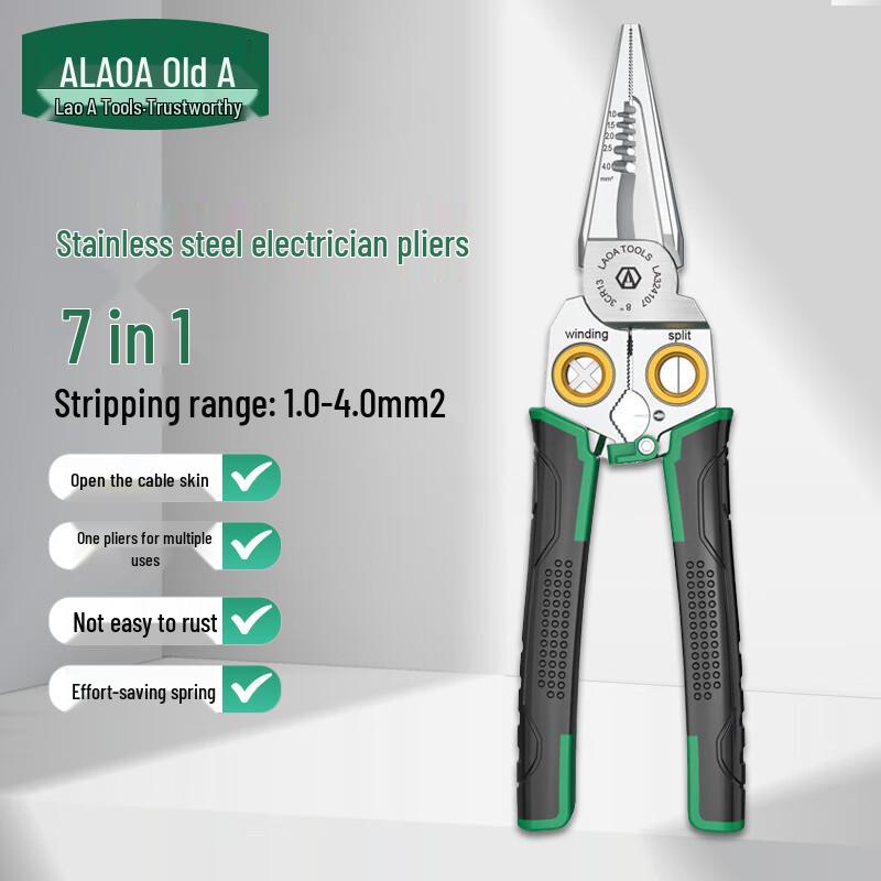LAOA 7-in-1 Multi-function Electrician s Pliers
