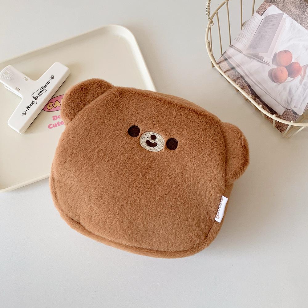

Adorable Fluffy Chicken Plush Makeup & Travel Bag - Spacious Student Toiletry Organizer