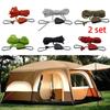 2Pcs Reinforced Metal Gear Tent Rope Hanger Pulley Hook Adjustable Tarp Tie Down  Camping Activities