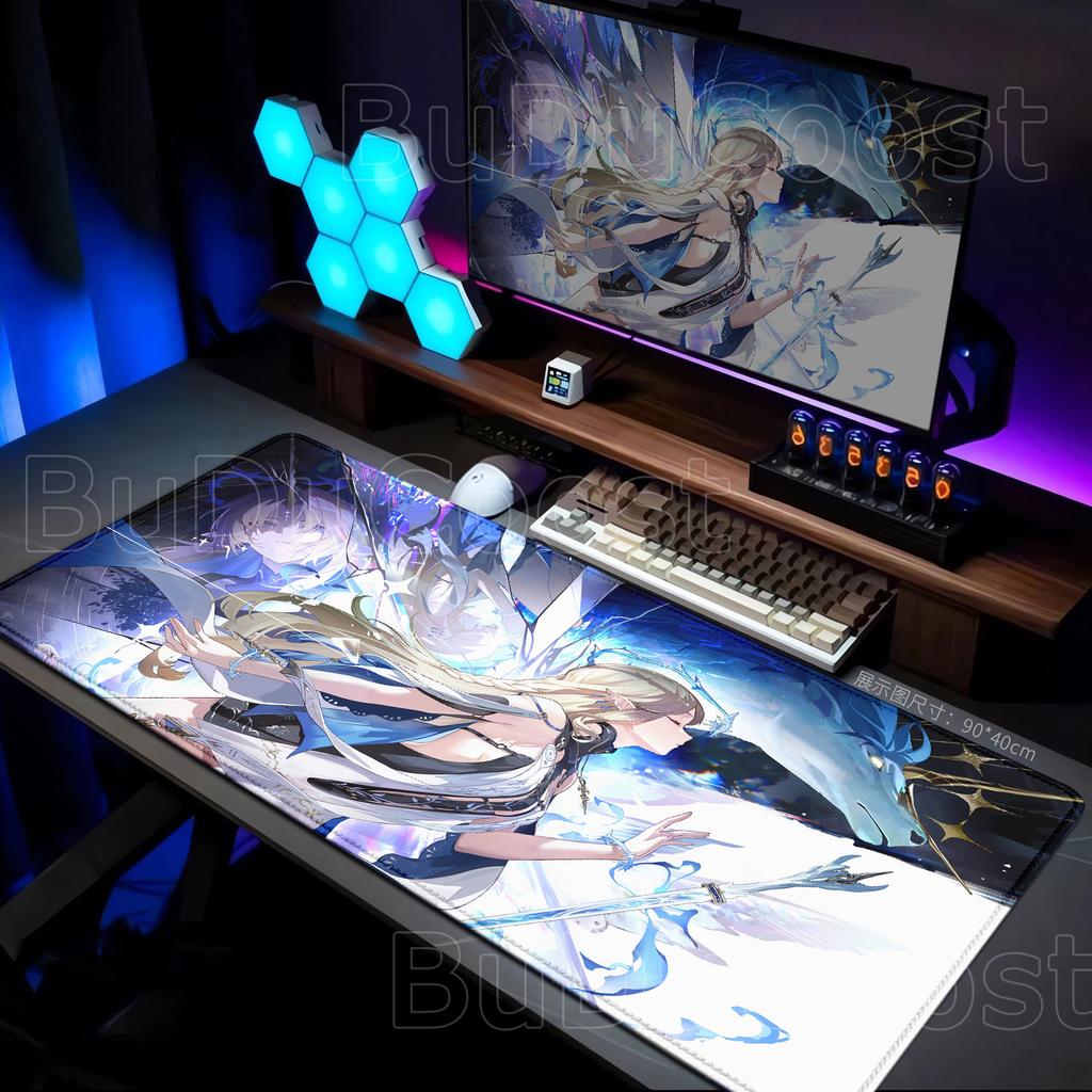 New HD Cool Wallpaper Wuthering Waves Cartethyia Mouse Pad XXL Gamer Keyboard Mat Gaming Desk Laptop Mousepad PC Carpet Mousepad