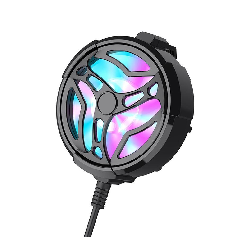 Universal RGB Mini Phone Cooling Fan USB Radiator Turbo Hurricane Game Cooler Tools For iPhone Samsung Xiaomi Redmi Huawei Nova