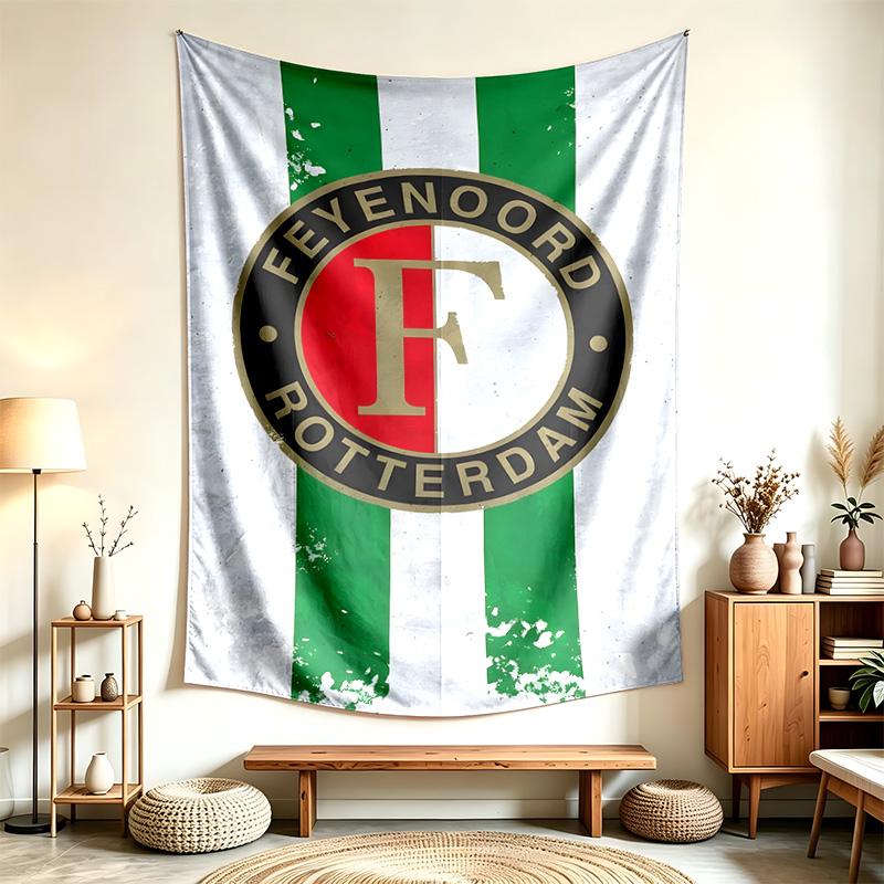 Feyenoord (1) Wandkleed Geschikt Voor Het Decoreren Van Huizen Studentenkamers En Slaapkamers Zacht Om Aan Te Raken En Een Perfect Cadeau Voor Vrienden En Familie