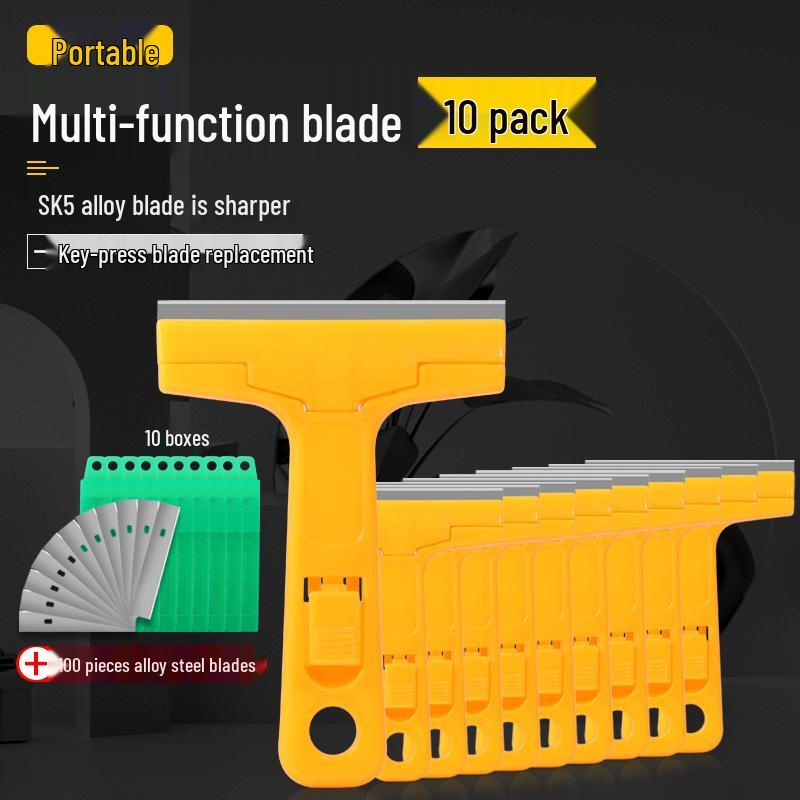 Multi-Purpose Cleaning & Scraping Tool for Adhesive Removal and Caulk, Wall, and Floor Cleaning.