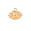 Wholesale 5pcs/lot Stainless Steel Gold Color Evil Eye Charms Handmade Craft DIY Necklaces Earrings Jewelry Making Accessories