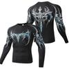 Compression Shirt Men Casual Skinny T-shirt Elastic Male Clothing Tops Tee Sportswear Tights Fashion Long Sleeve T Shirt Men