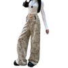 Niche Design Sense New Chinese Casual Jeans Women's Autumn High Waist and Thin Floor Pants Straight Wide Leg Pants