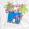 MTV Unisex Erwachsenen Spring Break Neon Palmen T-Shirt