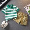Trendy Boys Summer Outfit 2024 Stylish Two Piece Set Short Sleeve For Ages 3 To 8