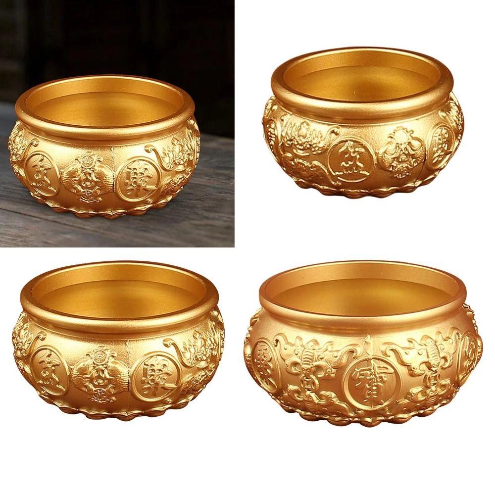 Zinc Zinc Alloy Gold Ingot Ornaments Crafts Auspicious Ornaments Cornucopia Ornaments  Jewelry Storage