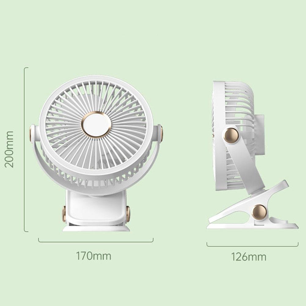 Rechargeable Personal Fan with Light Small Cooling Fan Table Fan for Camping Outdoor Office