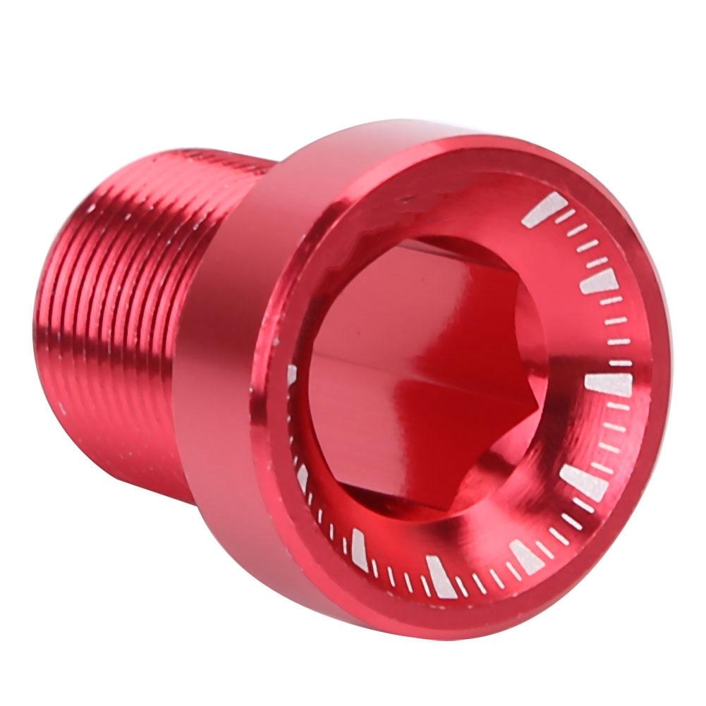 Splined Bottom Bracket Bolts M15*19mm Titanium Bicycle Bike BB Axis Screws Red