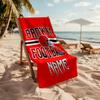 Browns Football Team Spirit Personalized Text Beach Towel Super Soft & Absorbent Perfect for Traveling Yoga Camping and Swimming