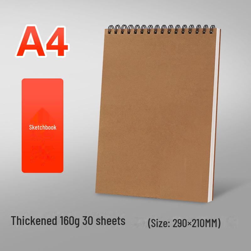 

Розписана вручну книга A4 Sketch Coil - A5 Art Student Drawing Paper, Thenkened Watercolor Book 16K A4, 160g