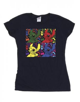 Womens/Ladies Lilo & Stitch Pop Art Cotton T-Shirt
