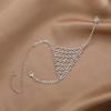 Chic Rhinestone Bracelet with Hand Chain – Nightclub & Bridal Jewelry