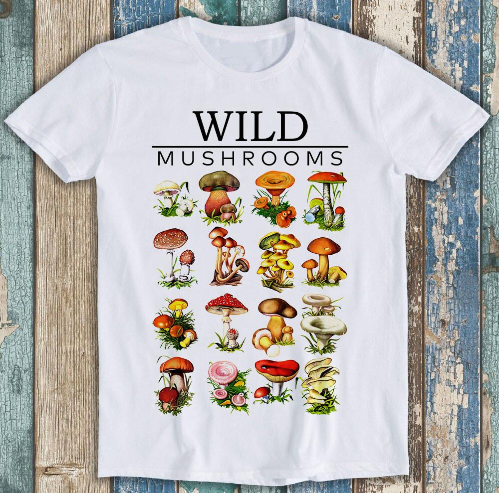Mushroom Champignons Mycology Fungi Foraging Funny Gift Tee T Shirt M1479