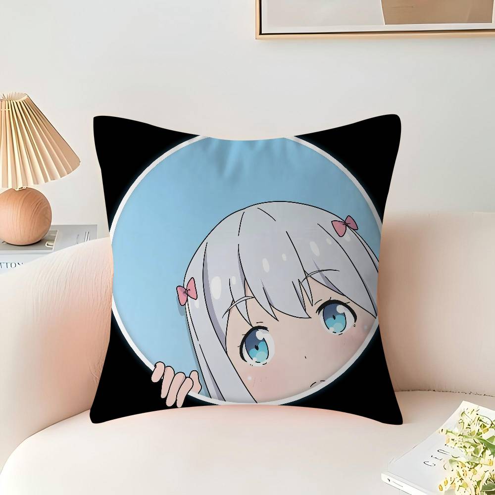 

Аниме И-Идзуми С-Сагири Персонализированная наволочка для подушки Детская спальня Декор для бурной вечеринки Наволочка Подарок на день рождения ребенка 16x16Inch