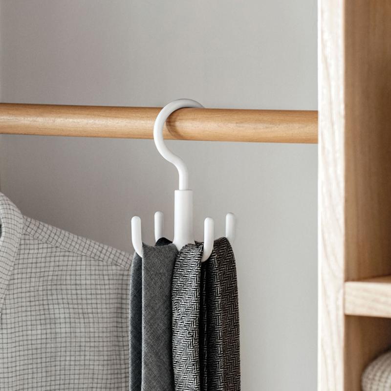 1 STK/2 STK multifunksjons roterbar multikrokkrok 360 graders roterende skap garderobe 4 Heklet hengerlager sterkt