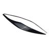 Nouveaux Sourcils de Phare de Voiture 2 Pièces Accessoires de Voiture Noirs Décoration Extérieure de Voiture Remplacement Direct Plastique