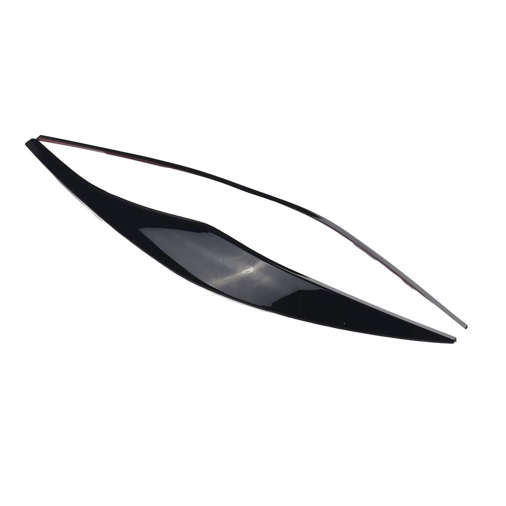 Gloednieuwe Koplamp Wenkbrauwen 2 Stuks Zwart Auto Accessoires Auto Exterieur Decoratie Directe Vervanging Plastic