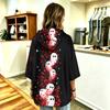 Women's Casual Halloween Print Three-Quarter Sleeve Hooded Pullover Top