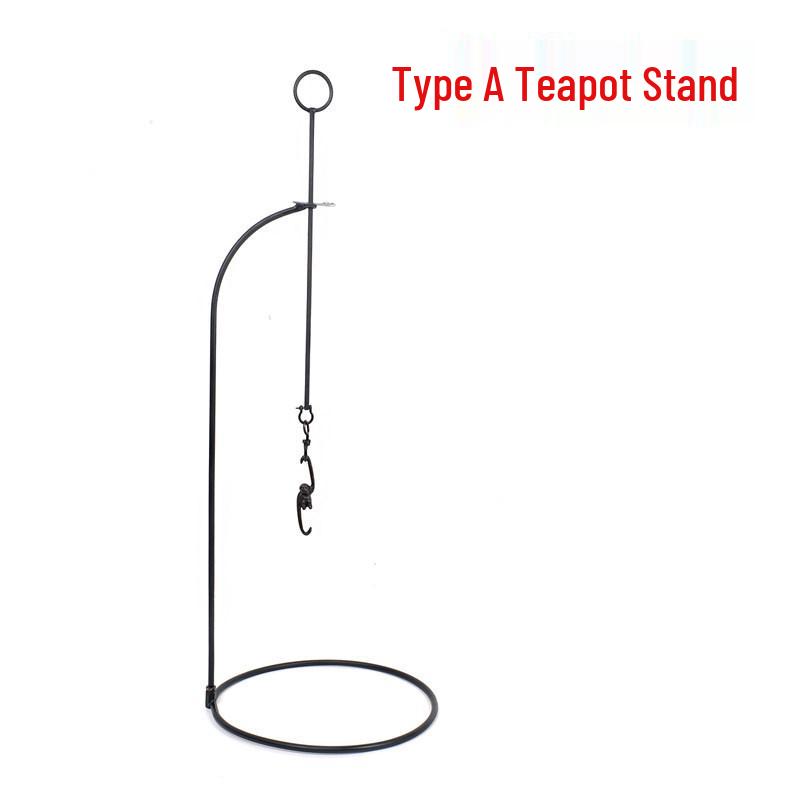 Large Traditional Cast Iron Hanging Stew Pot with Thickened Base and Hooks