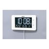 Seiko Clock Table Clock Alarm Clock Radio Wave Digital AC Type 3 Mode Display Switch Temperature and Humidity Display White Body Size: 12.6 X 23 X