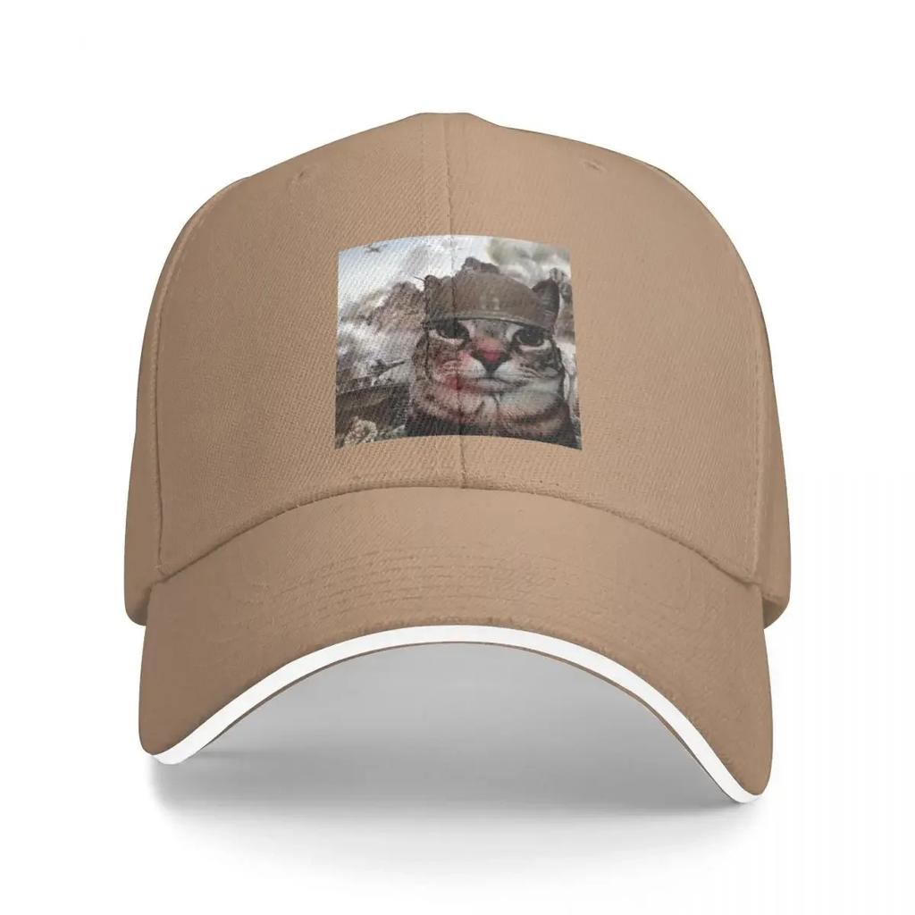 Thousand Yard Stare Cat Funny Meme Baseball Caps Casquette Unisex Women Hats