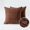Waterproof Textile Outdoor Throw Pillow Covers Stripe Square Pillowcases Modern Cushion Cases for Patio Couch Bench 45X45CM