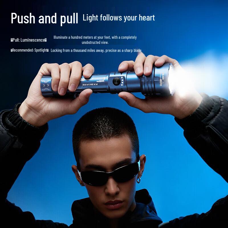 SkyFire Canglong Xiaguang Ultra-Bright Zoomable Flashlight