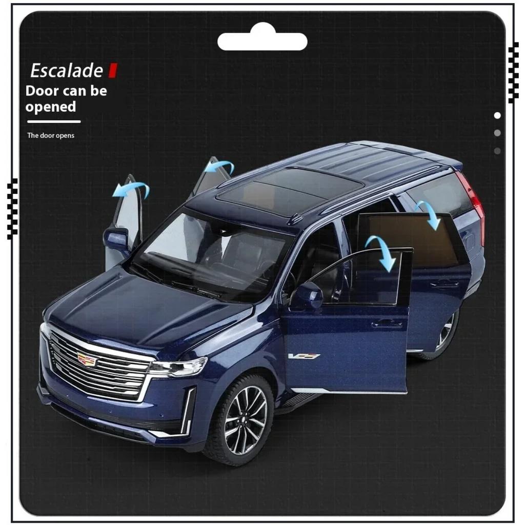1/24 Scale Cadillac Escalade SUV Alloy Car Diecast Metal Model Collect Hobby Model Ornaments Gift for Friend Boy Display Ornament C394