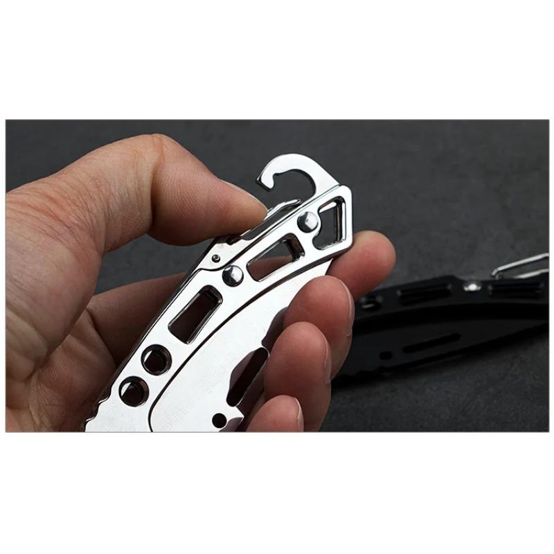 Outdoor Protable Stainless Steel Sharp Paring Folding Knife Pocket EDC Utility Knife for Camping Fruit Cutting Tool