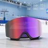 Double-layer Magnetic Cylindrical Ski Goggles Winter Anti-fog Impact-resistant Protective Skiing Equipment