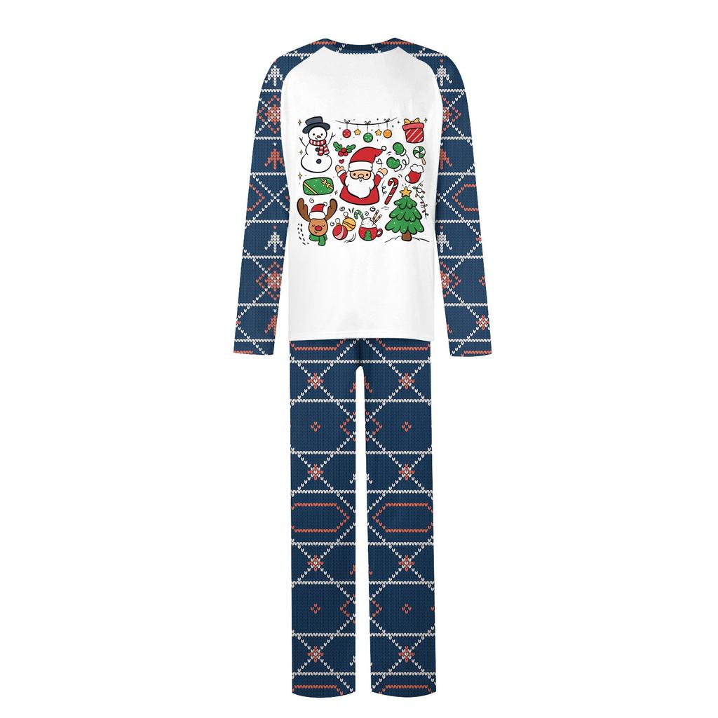 Christmas Parent Child Family Set Home Furnishings Christmas Pajamas Two Piece Set