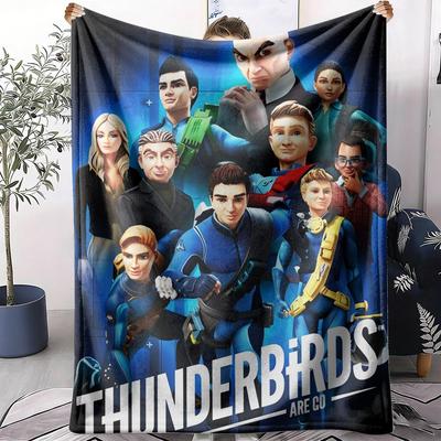 T-Thunderbirds Throw Soft Flannel Throw Summer Blanket Lightweight Cozy Nap Blanket for Sofa Bed Travel