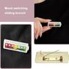 Creative My Social Battery Lapel Pins, Portable Clothing Accessories for Fun Emalj Emotional Pin 7 Days in Week, Move to The Mood as You