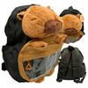 Capybara School Backpack 3D Mascot Lightweight Roomy School Travel Bag