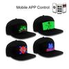 Programmable Cap 16x32 Dots Color LED Display Screen BT Mobile APP Control Editable Cotton Smart Hat Adjustable Size