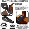 Chevron Guitar Strap Guitar Strap for Bass Guitars with Strap Block Headstock Strap Tie Wide Adjustable Length from To [Amumu] Acoustic, Electric, & -