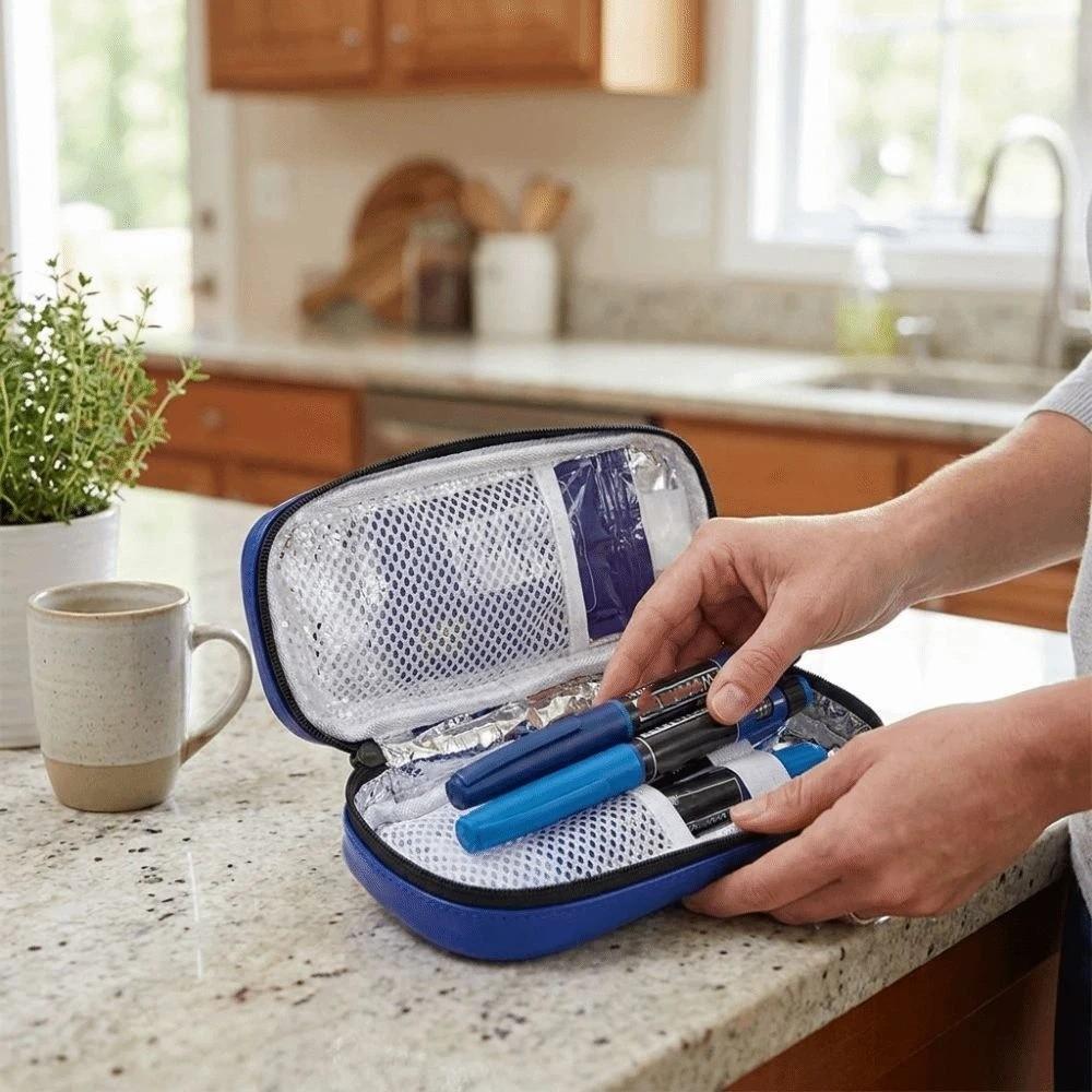 Thermal Insulated Insulin Travel Cooler Case Portable Insulated Insulin Cooler  Travel Use