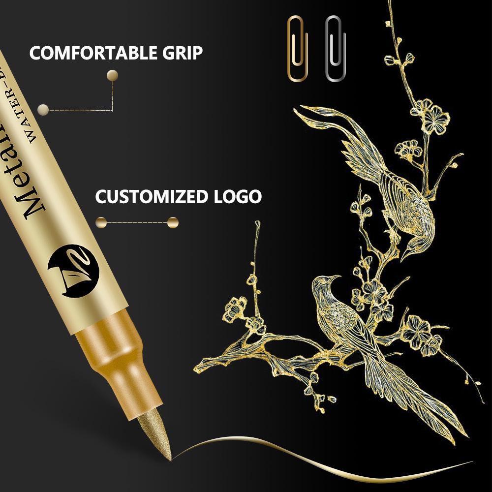 Soft Tip Metallic Highlighter & Signature Pen for Cards and Painting
