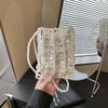 Malá perleťová crossbody taška, Mini taška na mobilní telefon, Lehký luxus a módní korálková malá taška