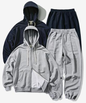 Fp142 [Set] Flow Tender Two-Way Zip-Up Hoodie + Daily Core Sweatpants Set (Khhd1440 + Khlp1429)