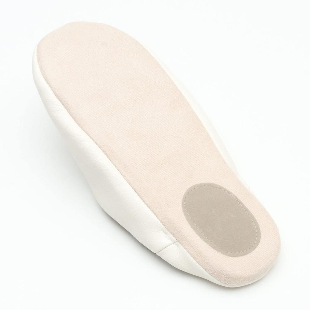 Lisa Larson Spiky Babouche Slippers (White)