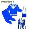 Kids 3 Zombie Cosplay Costume Jumpsuit Bag Halloween Outfits Carnival Party Suit