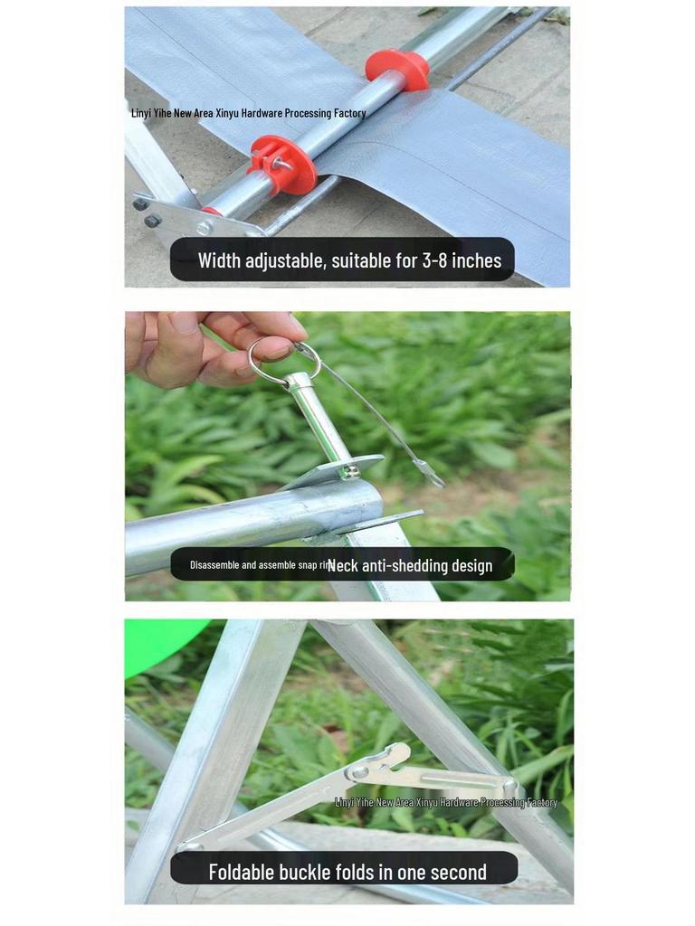 Agricultural Water Hose Reel and Storage Rack for Irrigation Pipe and Drip Tape