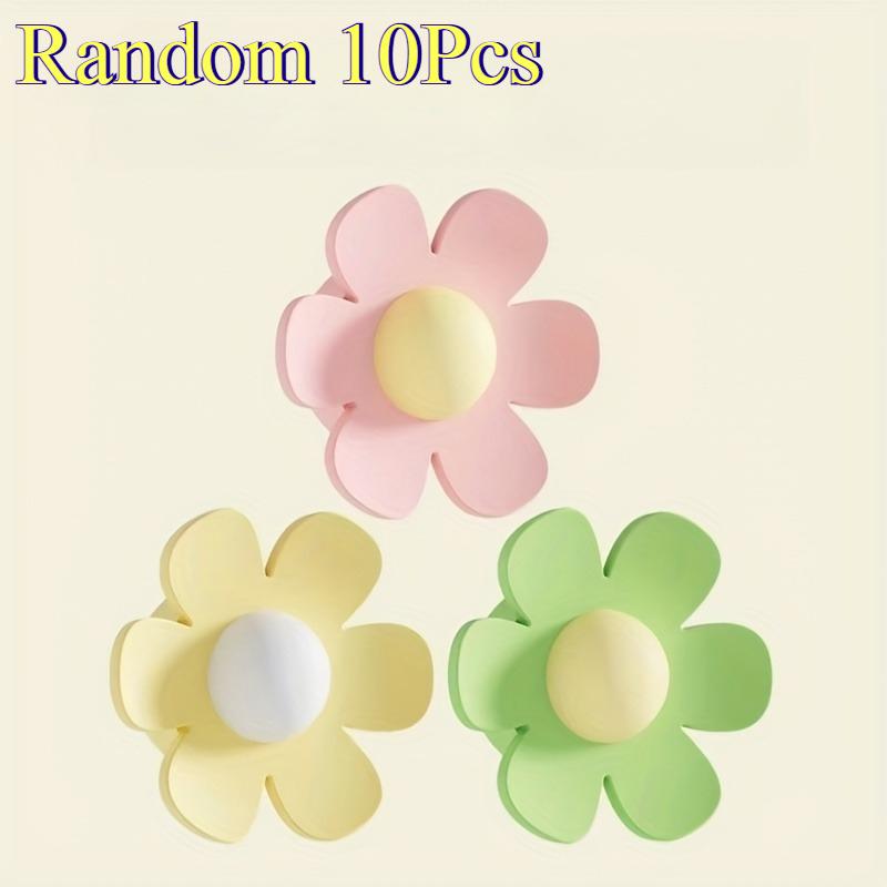 

10Pcs Silicone Sink Overflow Stopper - Flower Shaped Drain Plug, Durable & Easy To Install, Prevents Water Overflow And Clogging