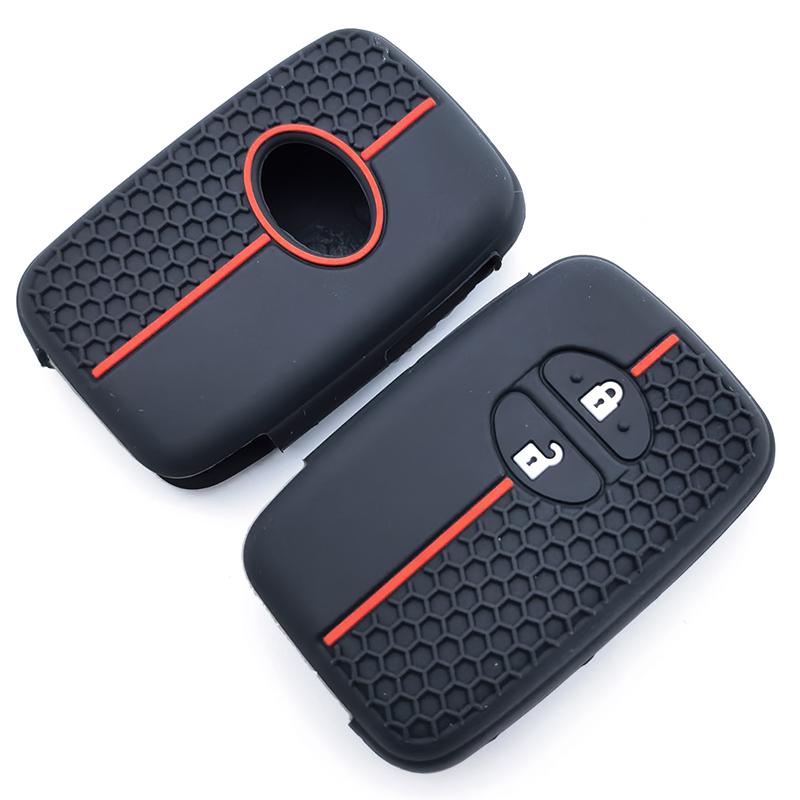 2 Buttons Silicone Remote Key Case Cover Shell Holder For Toyota Rav4 Land Cruiser Camry Highlander Prado Prius Accessories Fob