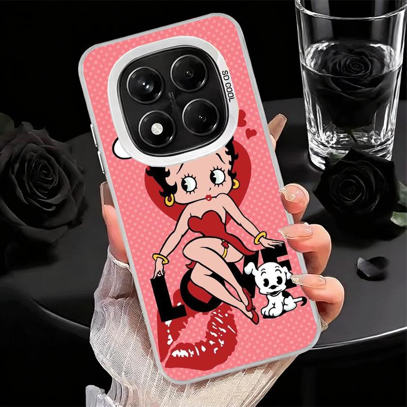 

B-Bettys B-Boops Girl Soft Phone Case for Xiaomi Redmi Note 13 14 15 Pro Plus 12S 12 11S 11 11T 10S 10 Shockproof Cover Back She Redmi Note 15 Pro 4G